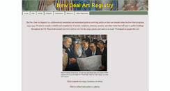 Desktop Screenshot of newdealartregistry.org