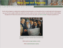 Tablet Screenshot of newdealartregistry.org